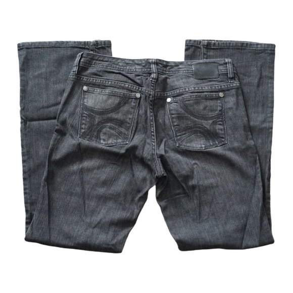 Tommy Hilfiger Black Jeans Womens Size 6 Stretch Denim Boot Cut Low Rise - Picture 9 of 11